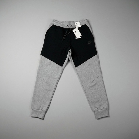 Nike Tech Fleece Tracksuit Grey Black Full Zip Hoodie Joggers Full Set (S) - Picture 3 of 3